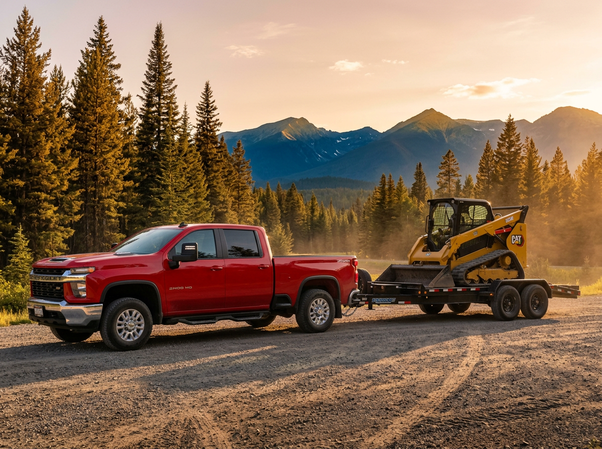Loaded dump trailer